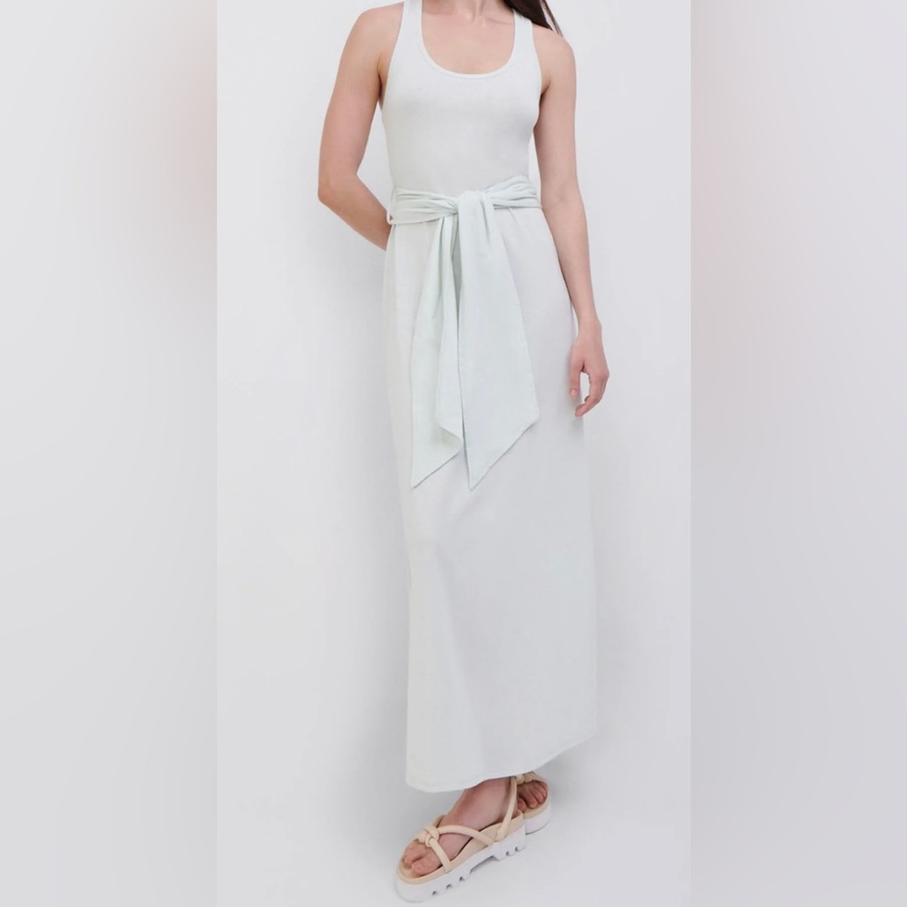 Jonathan Simkhai GOLDIE COTTON JERSEY TANK DRESS (S)
